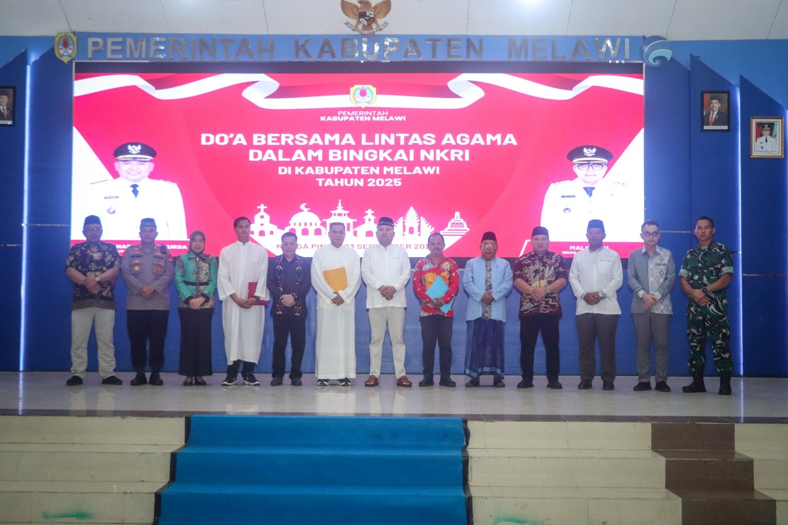 Doa Bersama Lintas Agama dalam Bingkai NKRI, Wujudkan Persatuan dan Kamtibmas yang Kondusif.