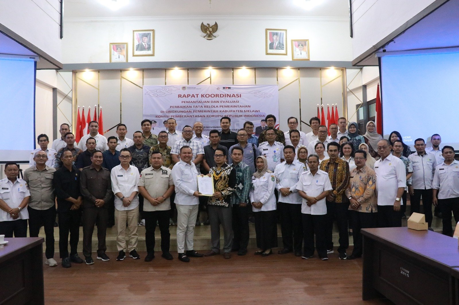 Pemkab Melawi dan KPK RI Gelar Rakor Pemantauan dan Evaluasi Perbaikan Tata Kelola Pemerintahan