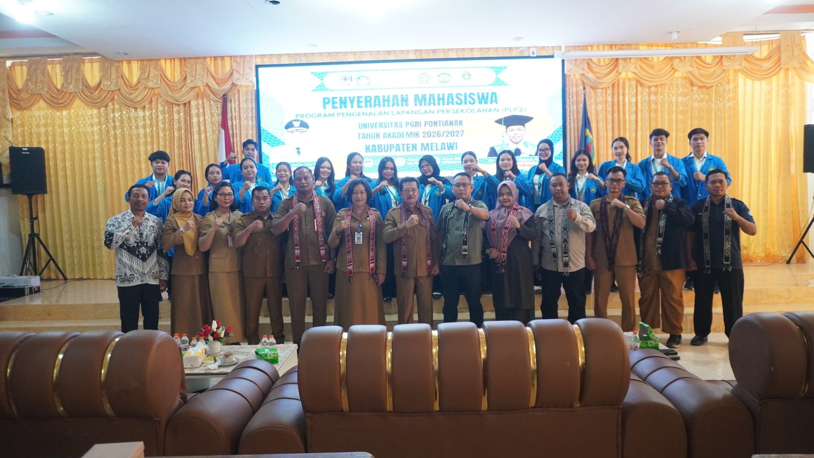 Pemkab Melawi Terima 17 Mahasiswa PLP-2 Universitas PGRI Pontianak