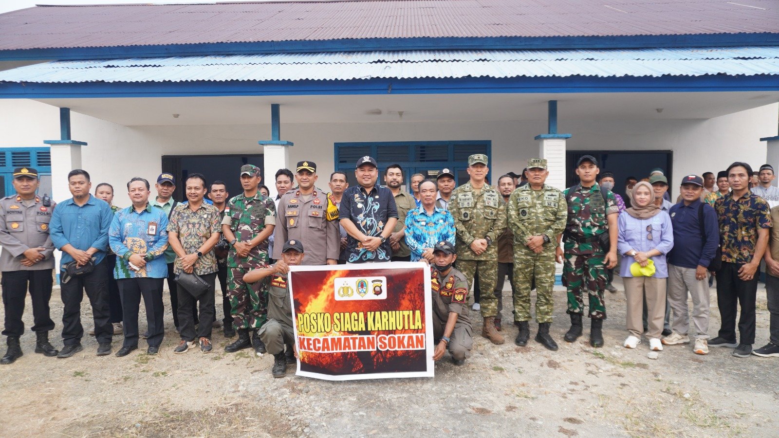 Monitoring dan Sosialisasi Karhutla, Bupati Melawi Kunjungi Kecamatan Sokan