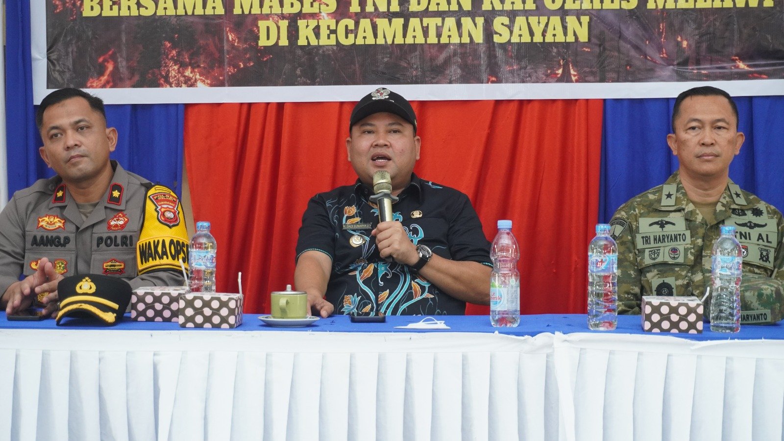 Monitoring Karhutla di Sayan, Bupati Minta Desa Bentuk Satgas dan Masyarakat Peduli Api